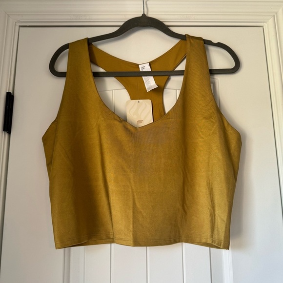 Fabletics Averie Shine Built In Bra Tank Bronze size 2X - Picture 2 of 7